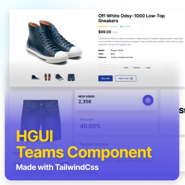 TailwindCss Team Components