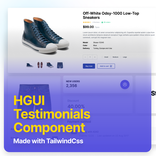 TailwindCss Testimonials Components