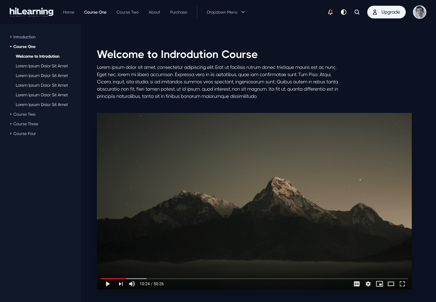 HiLearning TailwindCss & ReactJs Learning Management Theme (Coming Soon Strapi Backend) - Image 4