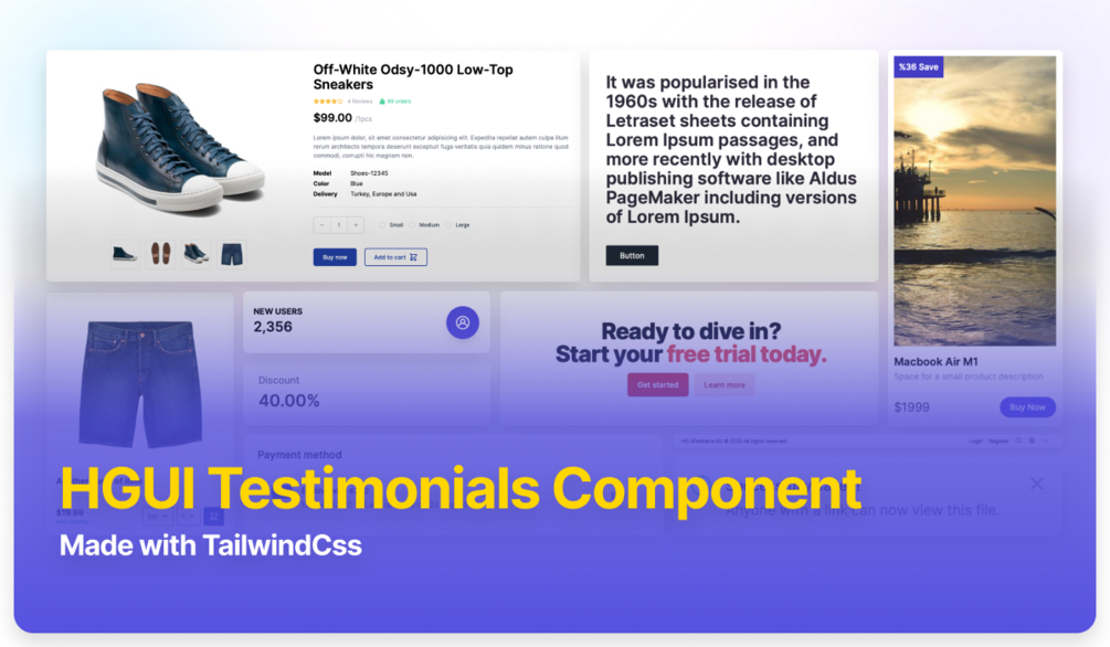 TailwindCss Testimonials Components - Image 2