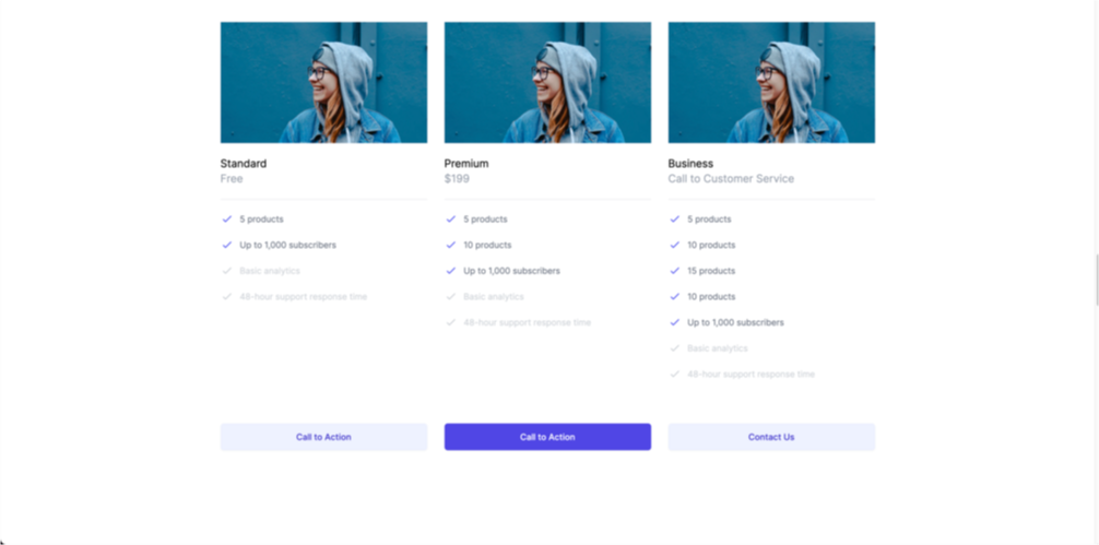 TailwindCss Pricing Table Components - Image 8