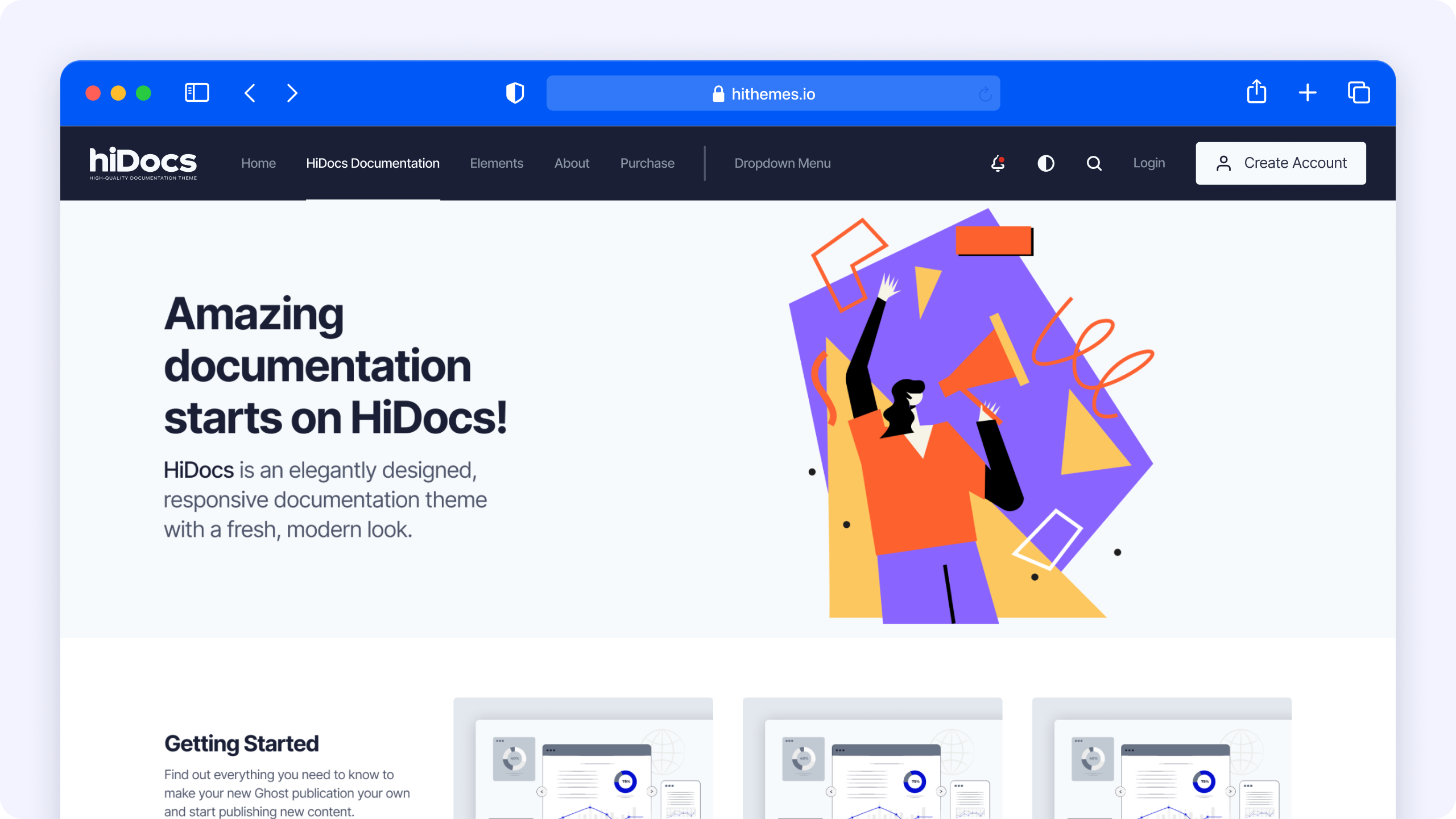 HiDocs - High-Quality Premium Documentation Theme for Ghost - Image 2