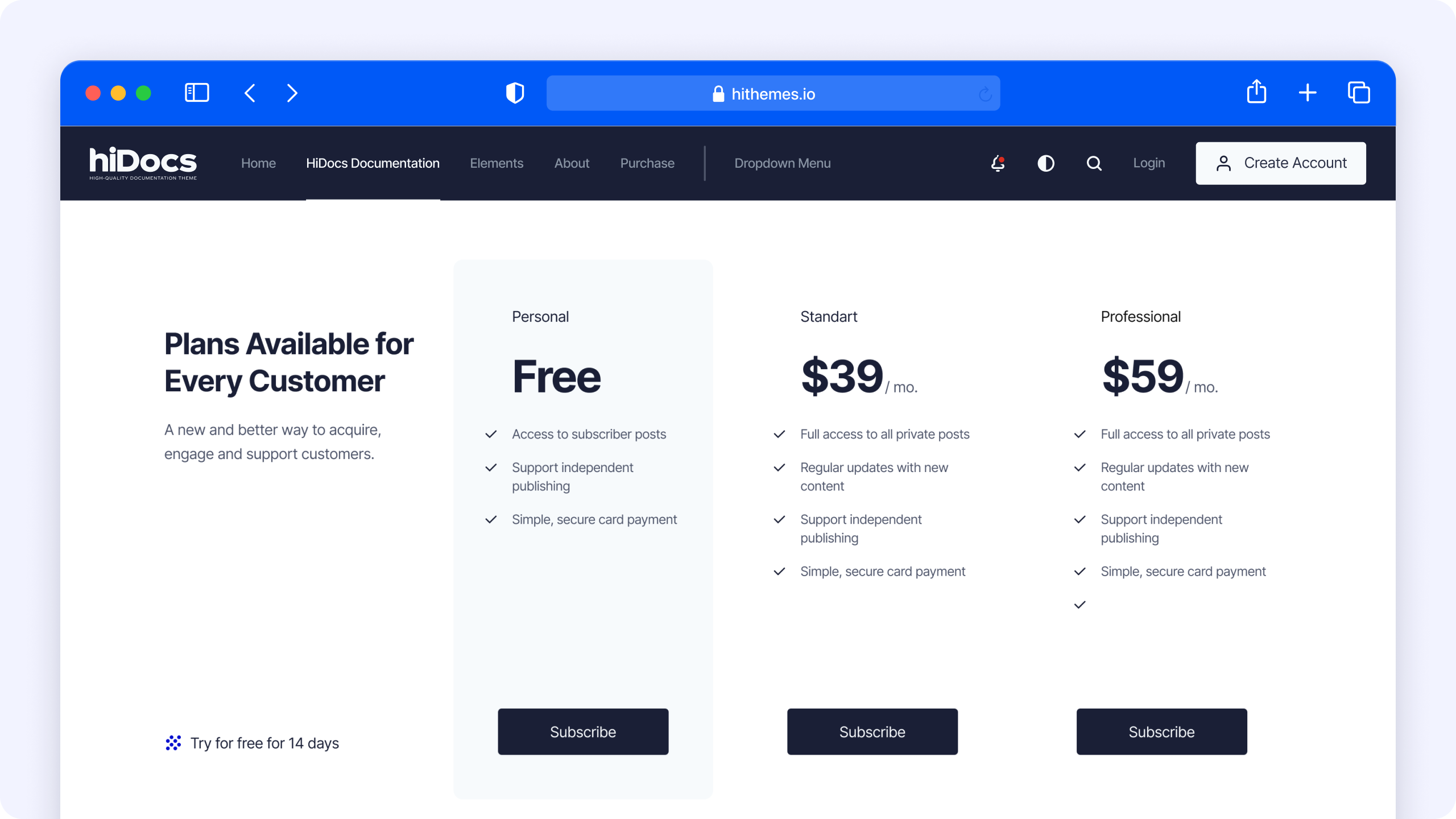 HiDocs - High-Quality Premium Documentation Theme for Ghost - Image 4