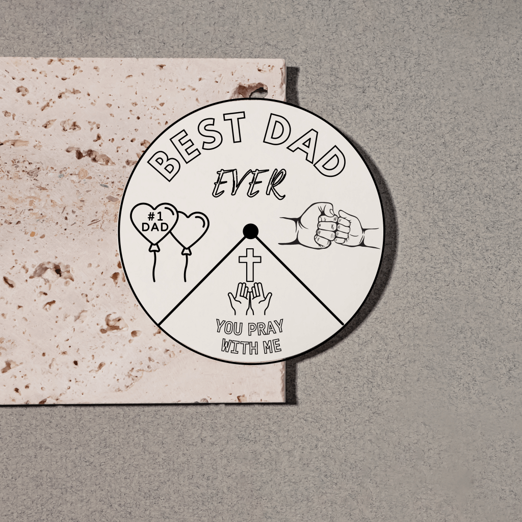 Father's Day Coloring Wheel, Printable Sunday School Lesson, Christian Printable Craft, Scripture Activity,Bible Coloring Page, Gift for Dad - Image 6